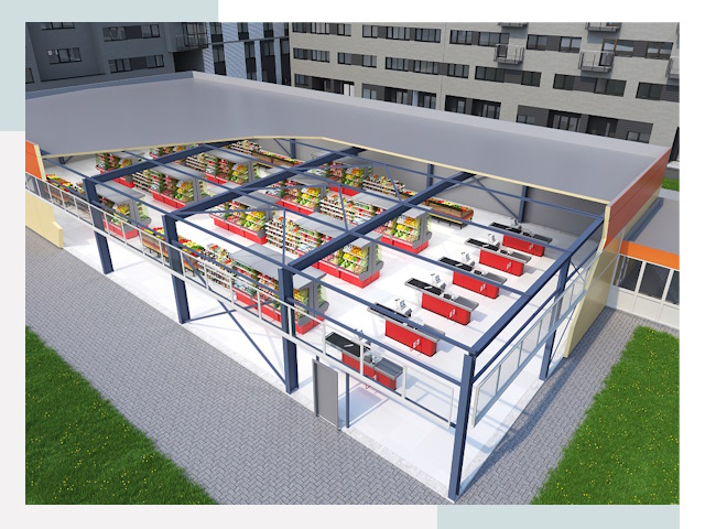 Строительство магазинов в Краснотурьинск от 638 руб. за м²