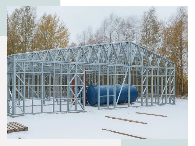 Металлические ангары в Краснотурьинске