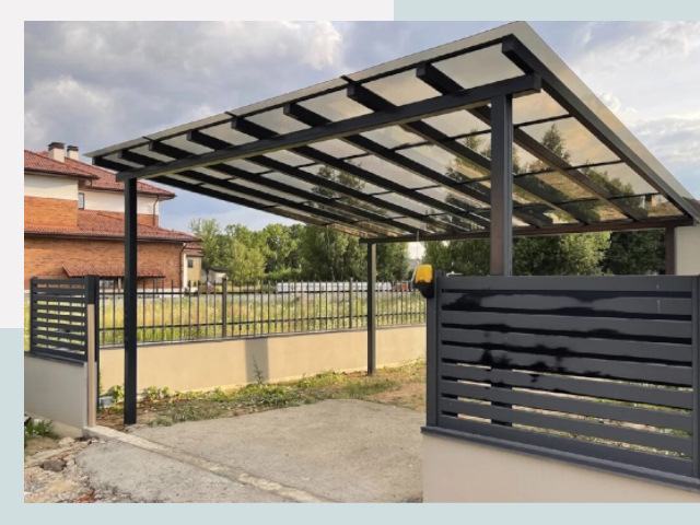 Металлические навесы в Краснотурьинск от 638 руб. за м²