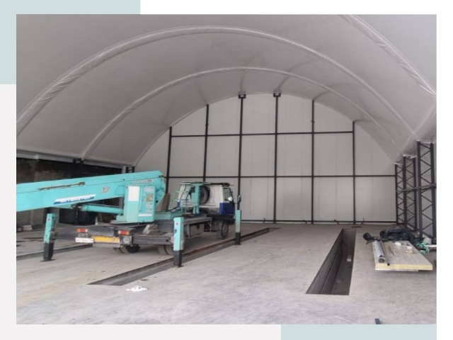 Внутреннее оснащение ангаров в Краснотурьинске