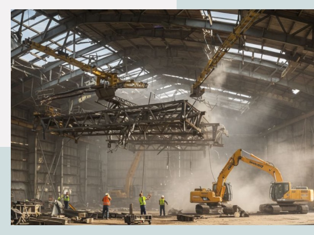 Демонтаж ангаров в Краснотурьинске от 638 руб. за м²